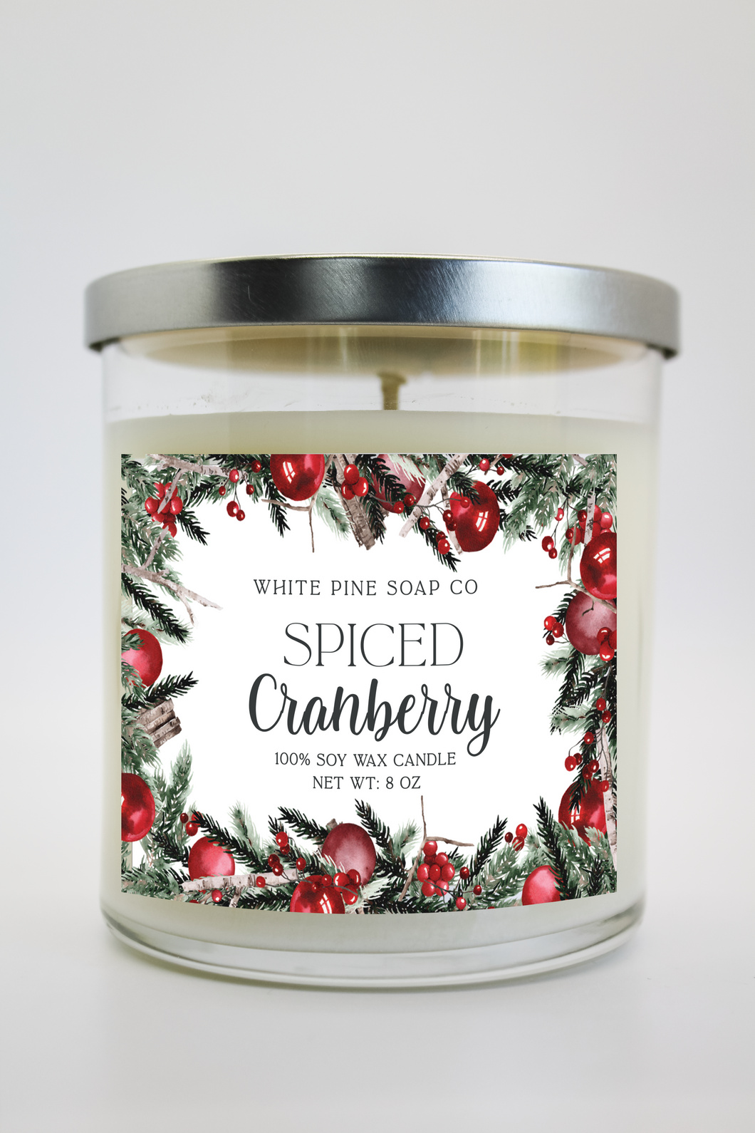 Spiced Cranberry 8 oz Candle